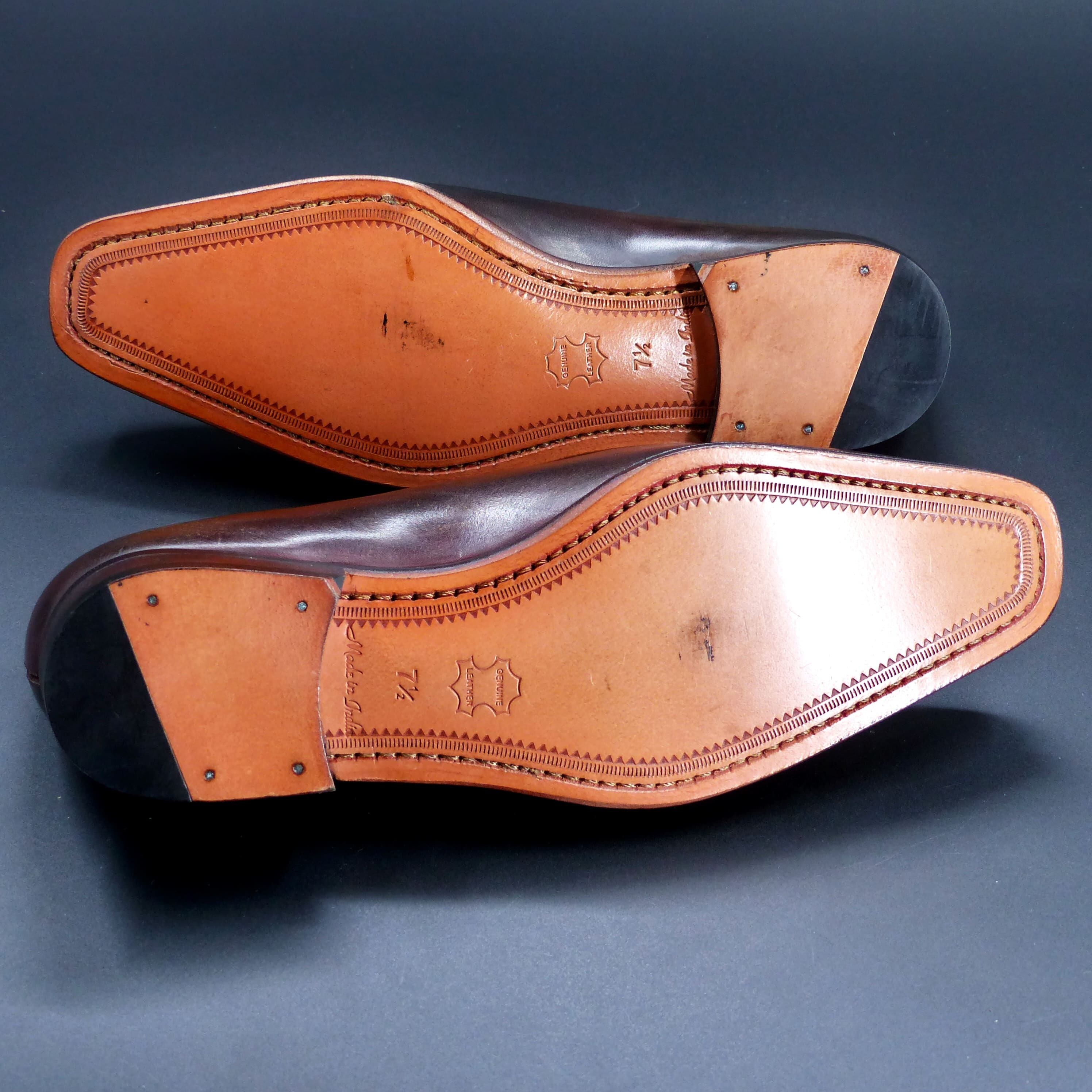 きめの細かい天然レザーソール