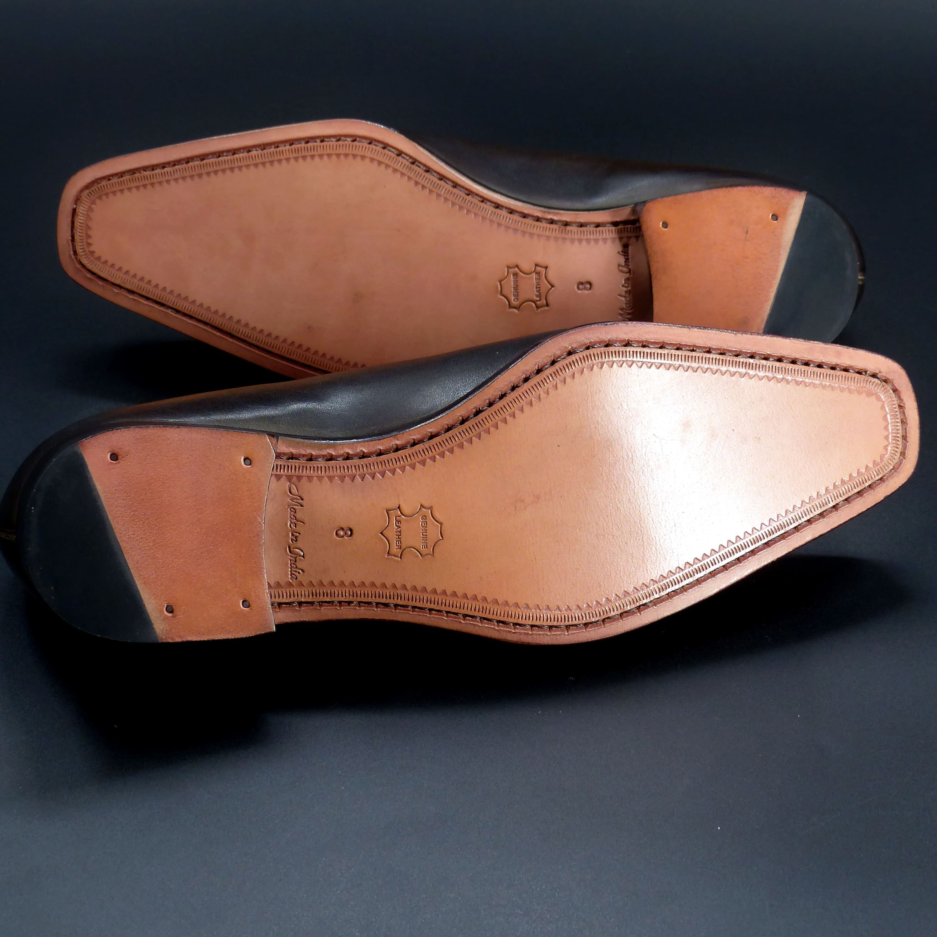 きめの細かい天然レザーソール