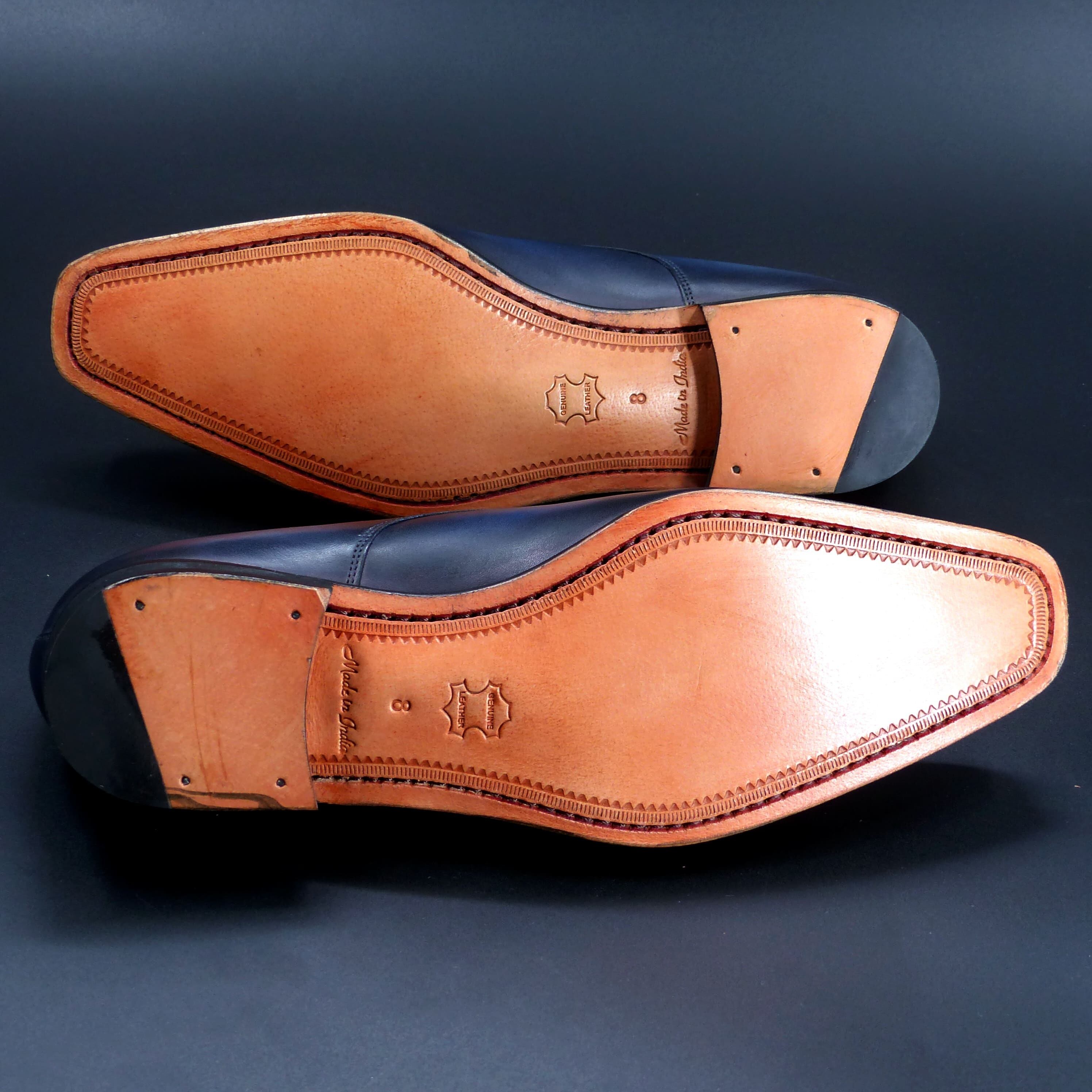 きめの細かい天然レザーソール