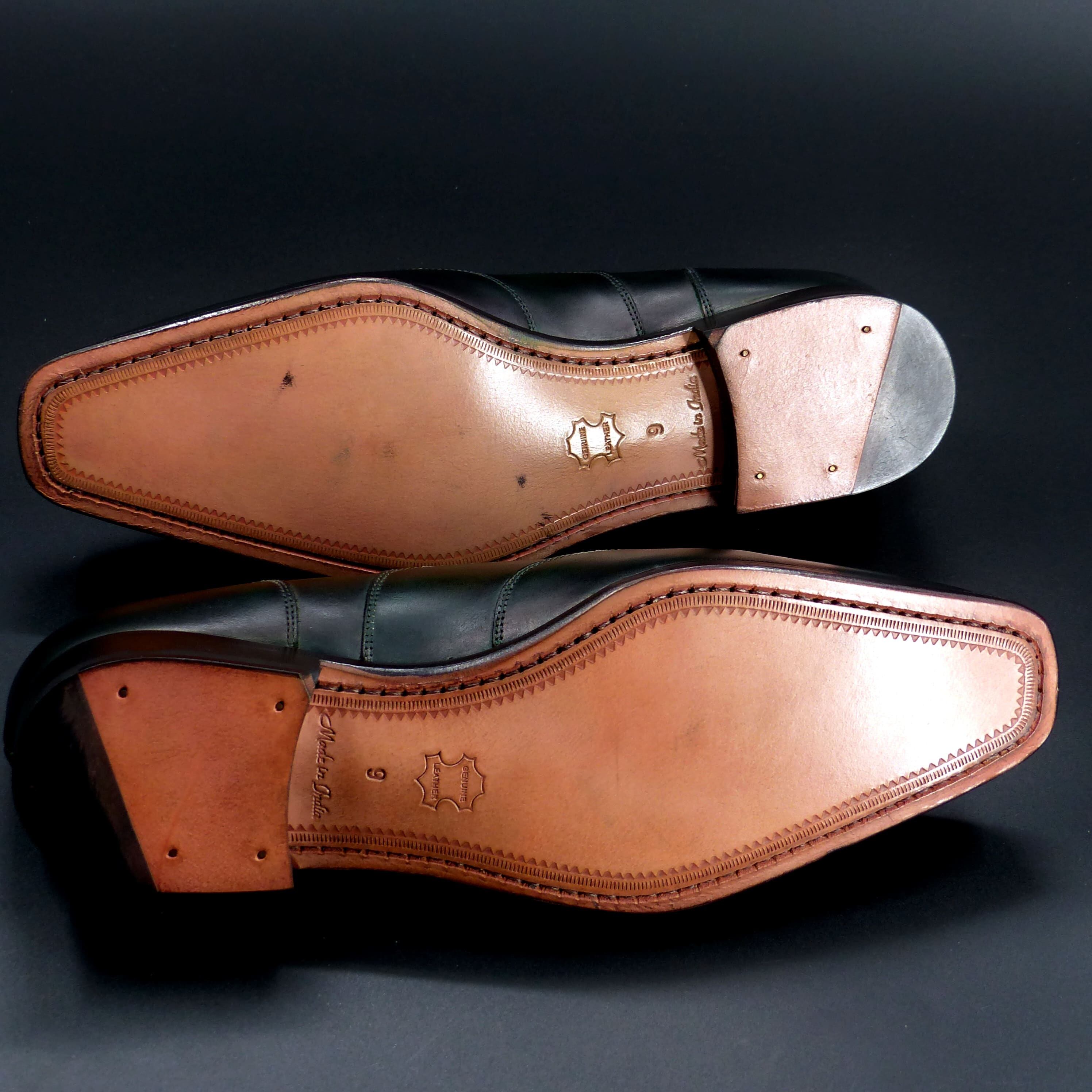 キメの細かい天然レザーソール