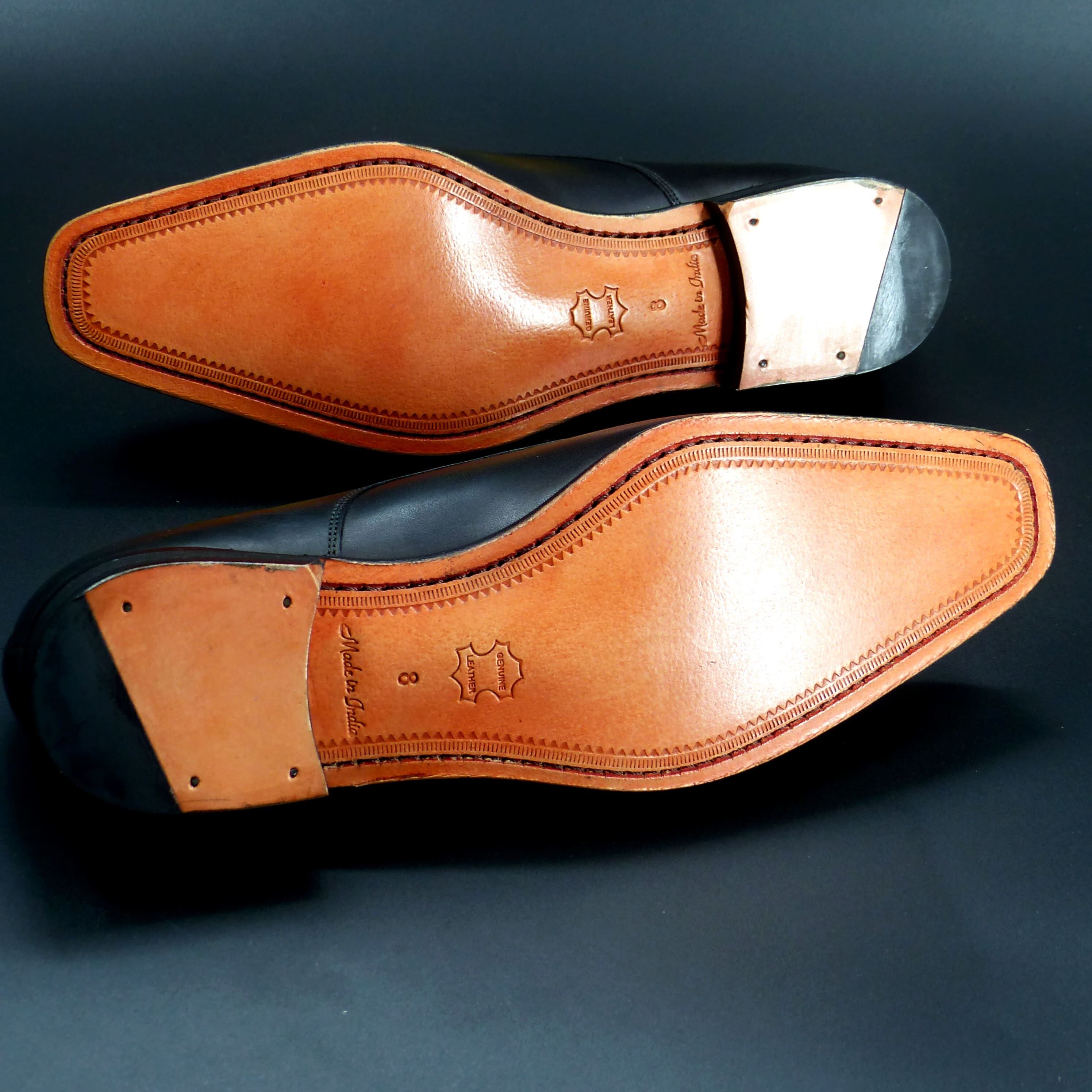 キメの細かい天然レザーソール