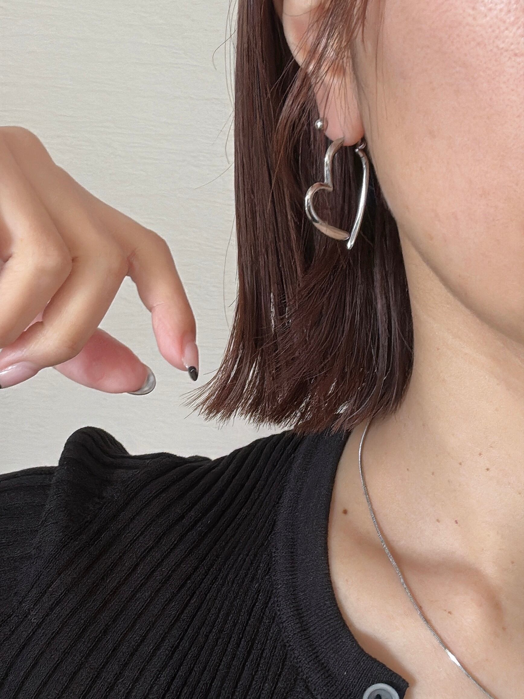 half heart pierce | joie