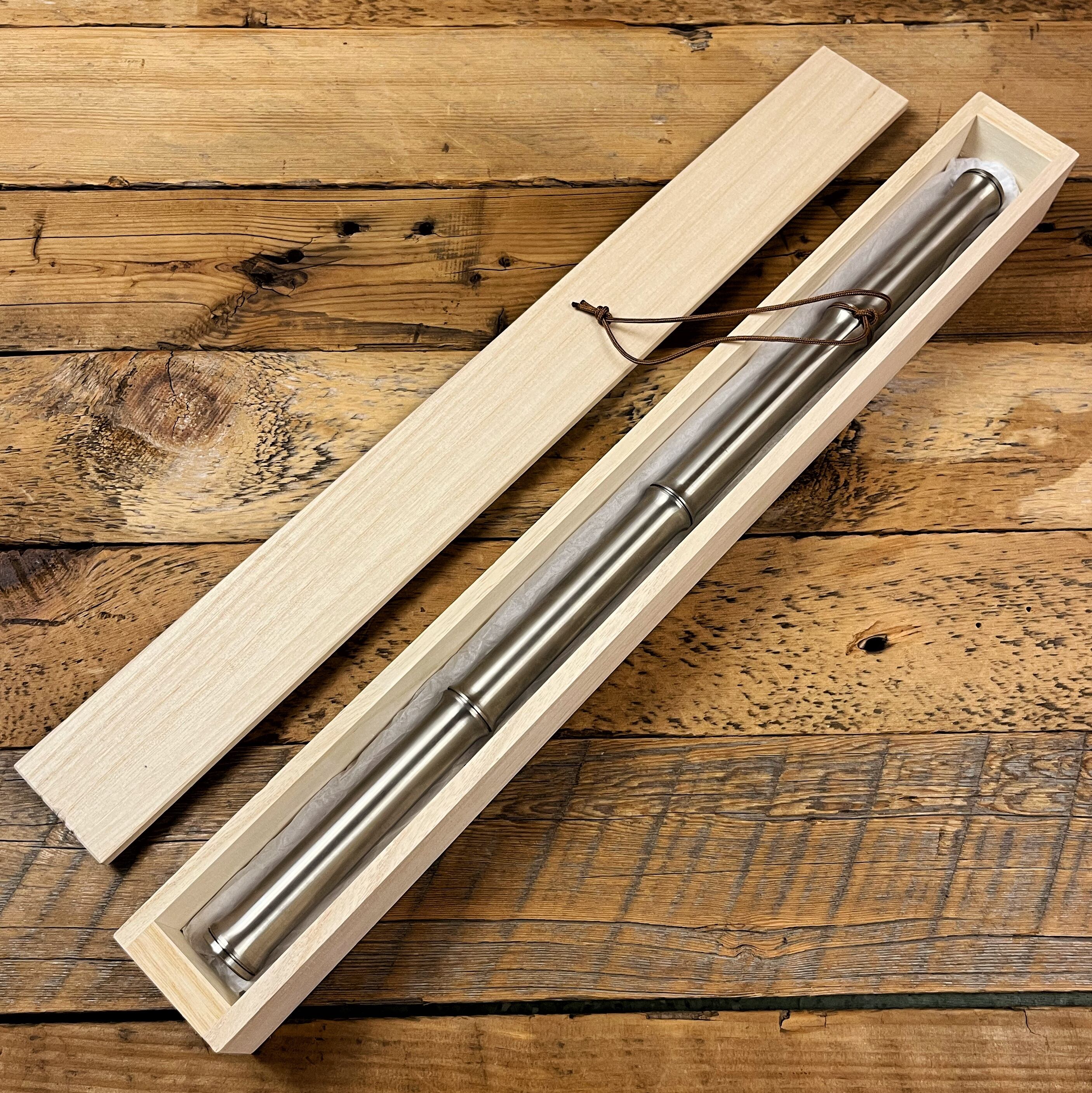 野良の門松・予約受付中】「Ti-Blaster460」総チタン製火吹き竹 専用桐