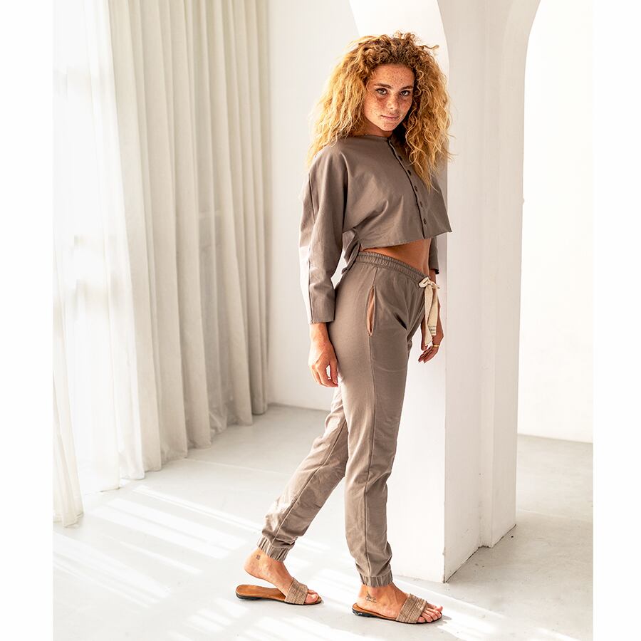 Charcoal, 172cm, With 360 times three long pants