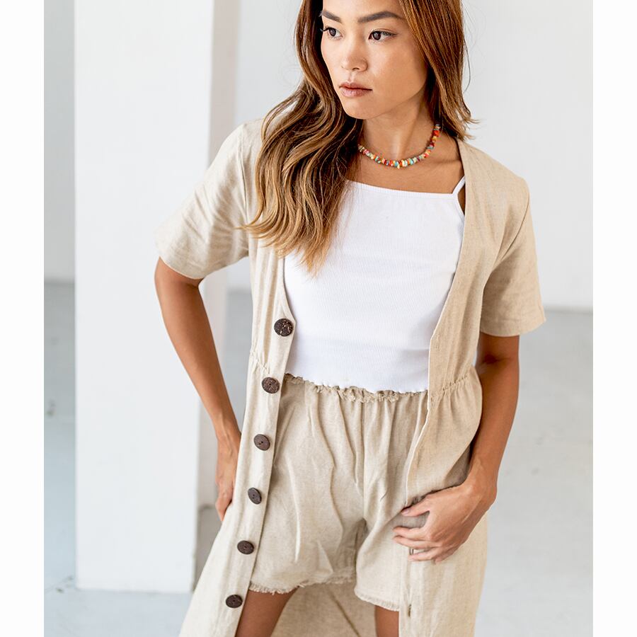 With BTH short pants- Natural