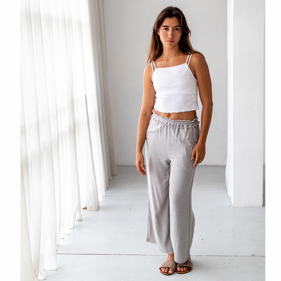 White, 166cm, With Low tide long pants