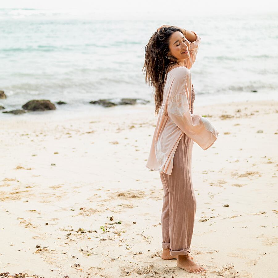 Pink, 158cm, With Mellow long rompers