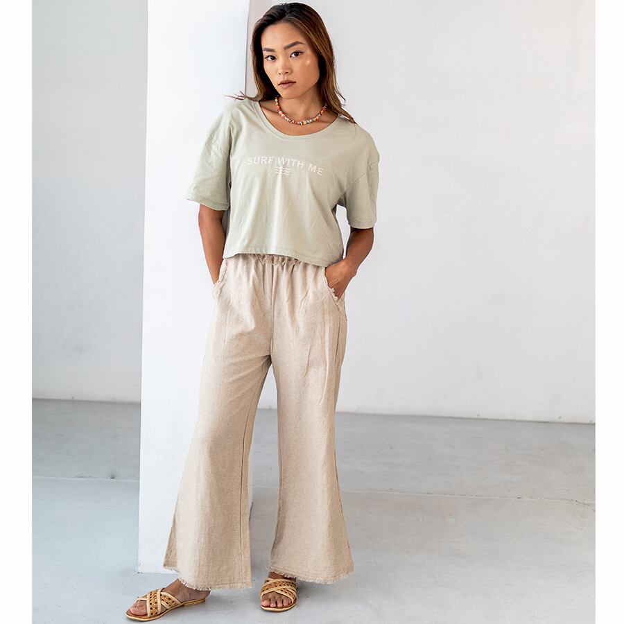 Green, 156cm, With Low tide long pants