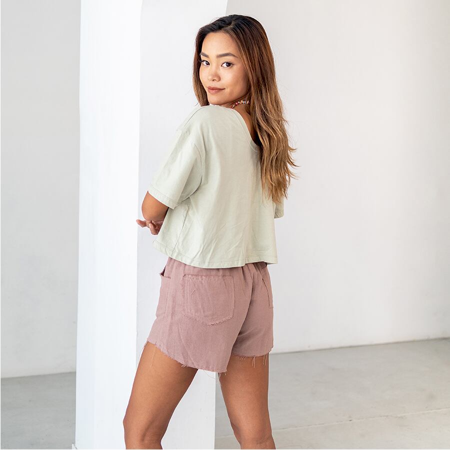 Green, 156cm, With Indah short pants