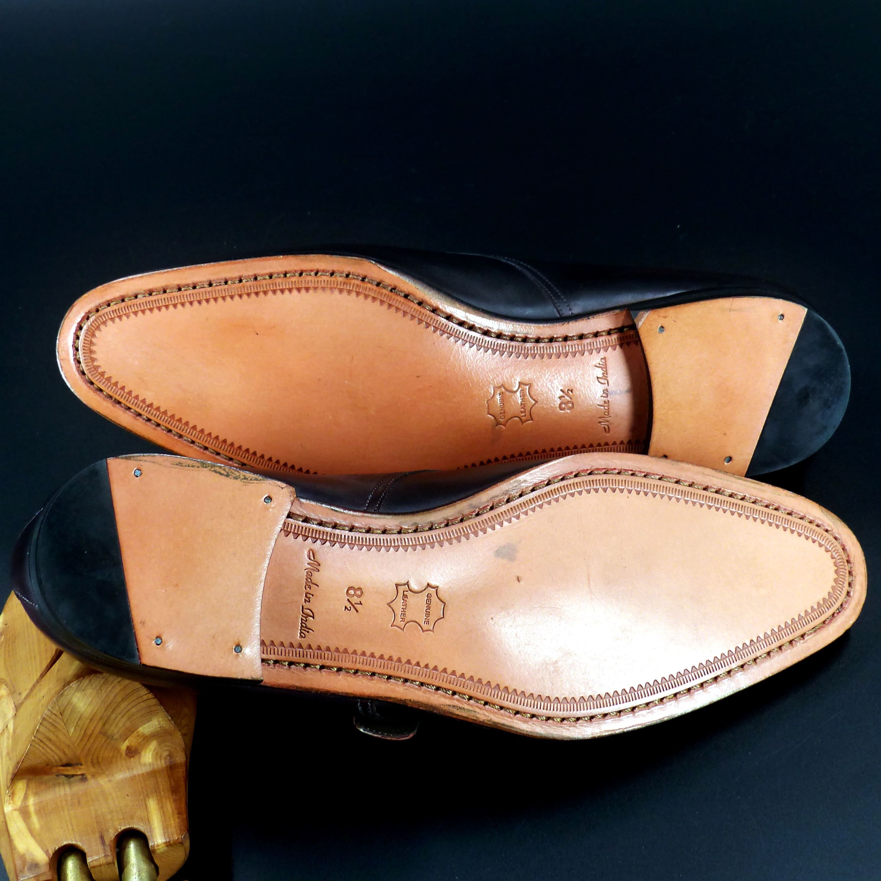 キメの細かい天然レザーソール