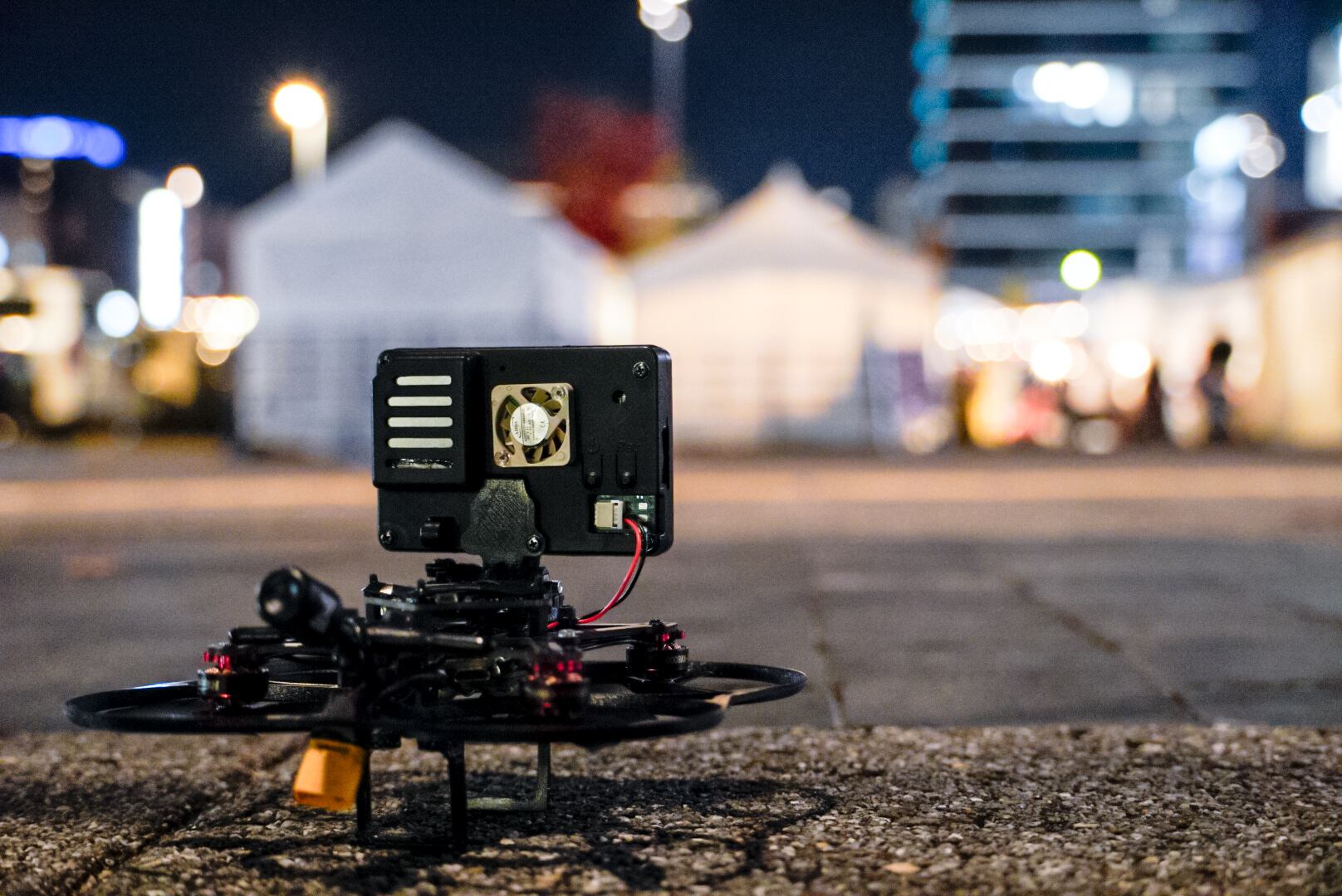 屋外イベント空撮（夜）