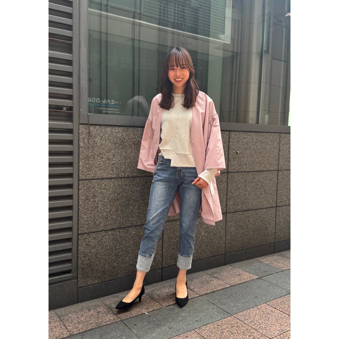 福岡店  163cm  /  着用カラー  Tグレー