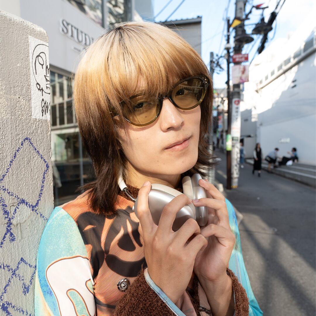 グリーン × クリアレンズ