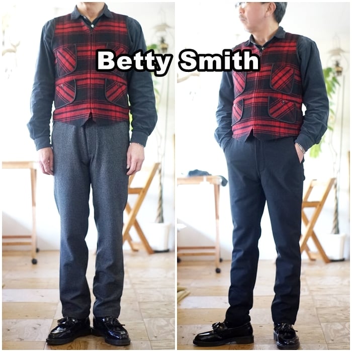 Betty Smith(ベティスミス) メンズ イージートラウザーパンツ 519C