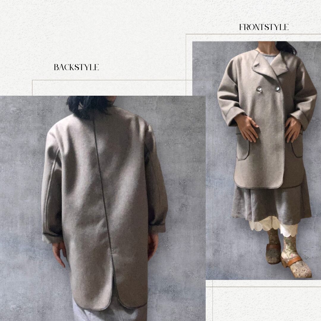 後ろ姿にもデザイン性を入れてオリジナリティを演出しました