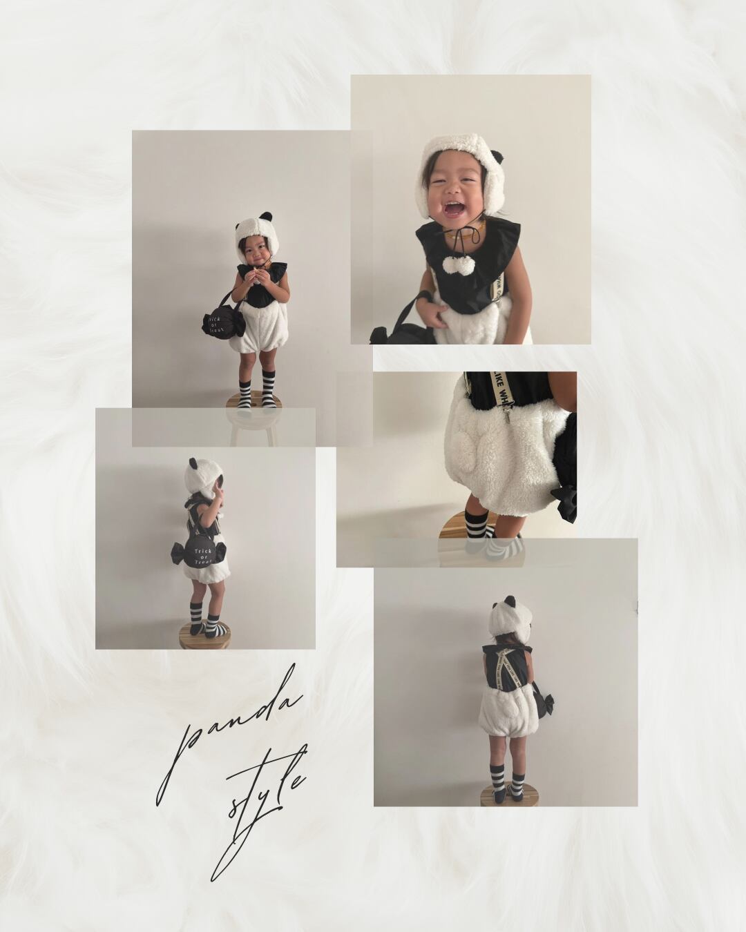 panda style　hat:50~52cm　pants:100cm　by TAO　