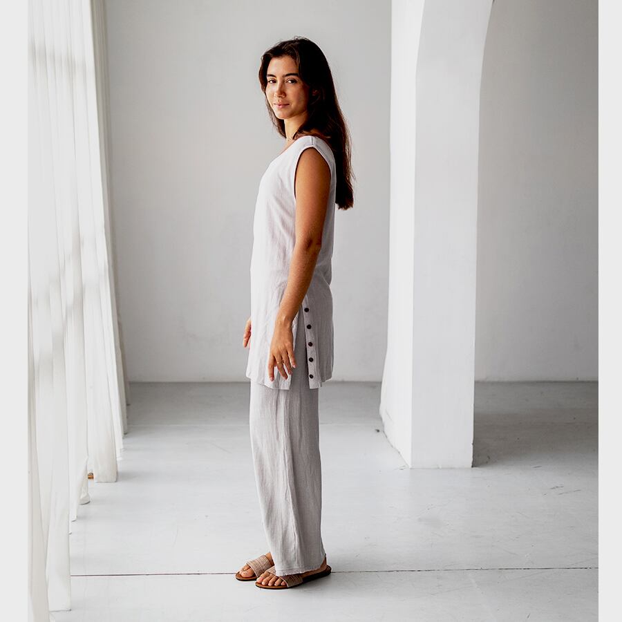 Gray,166cm, With Low tide long pants