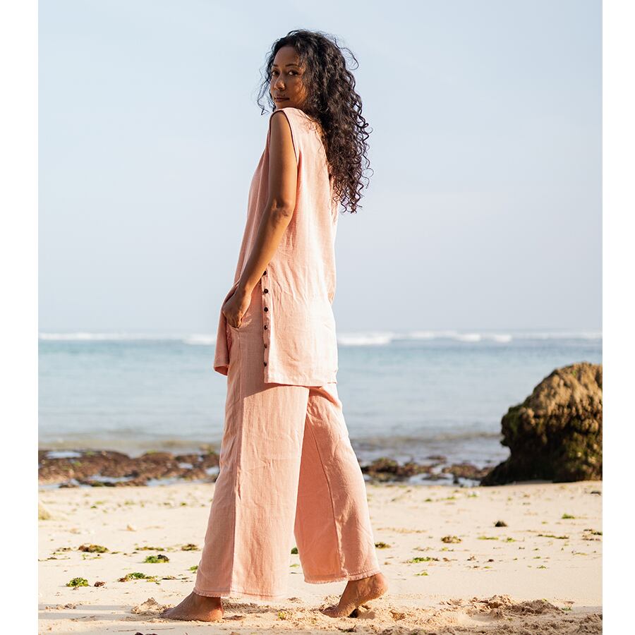 Pink, 164cm, with Low tide long pants