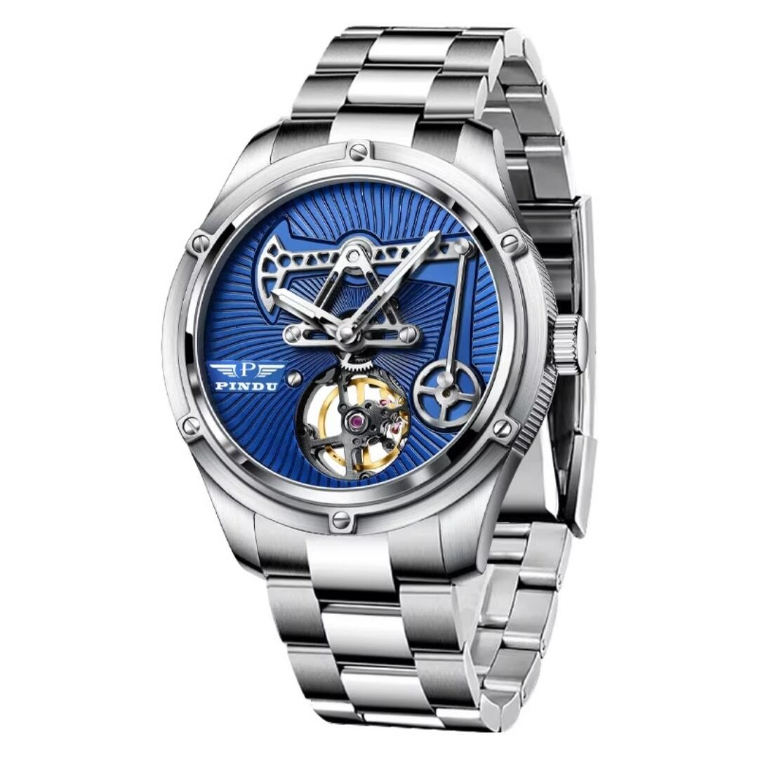 ブルー×メタルベルト