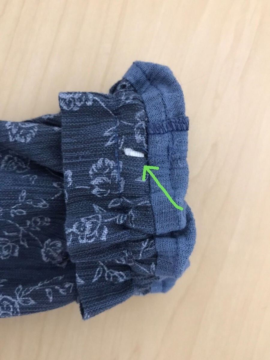 穴かがりが分かりやすくなっています