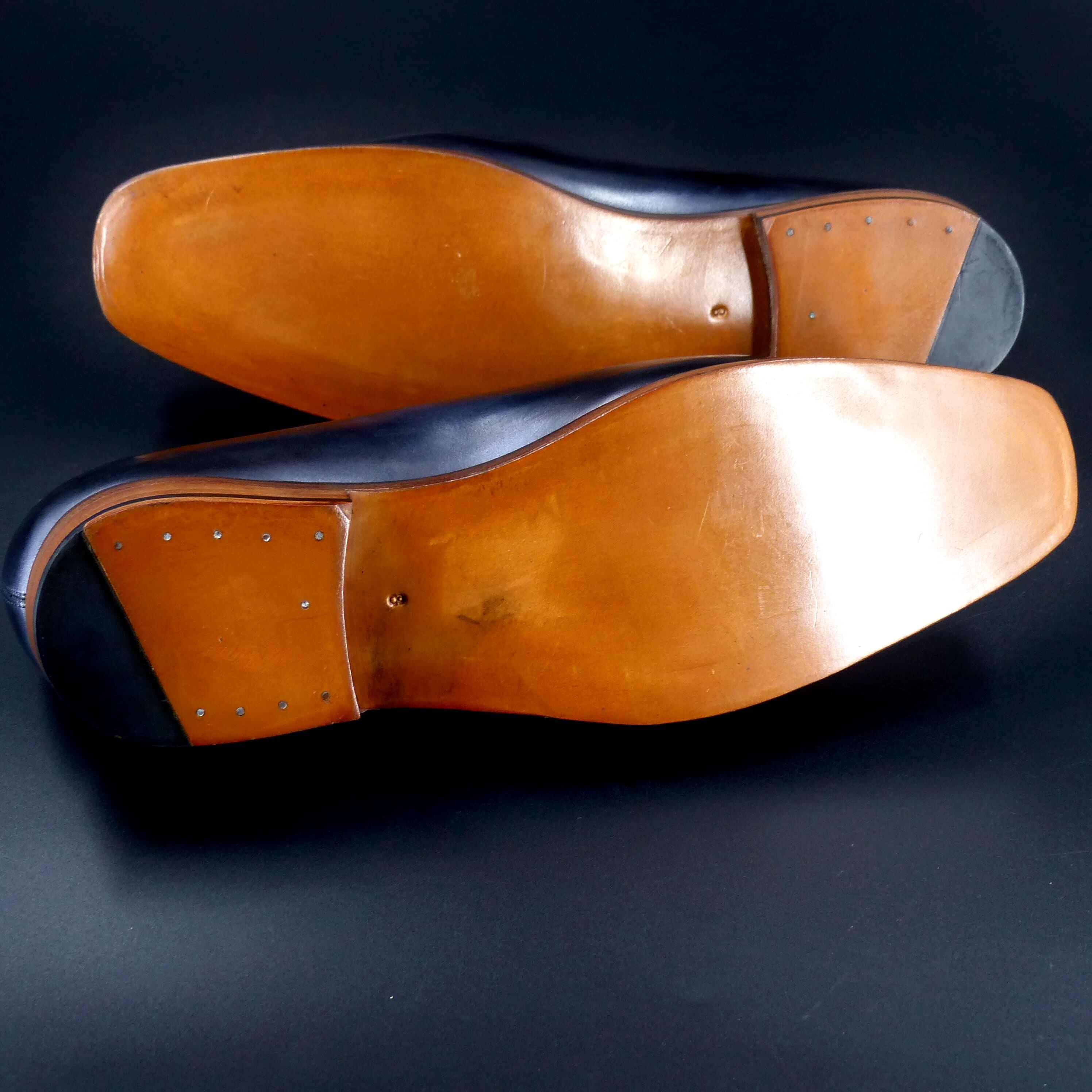 エレガントな伏せ縫いレザソール