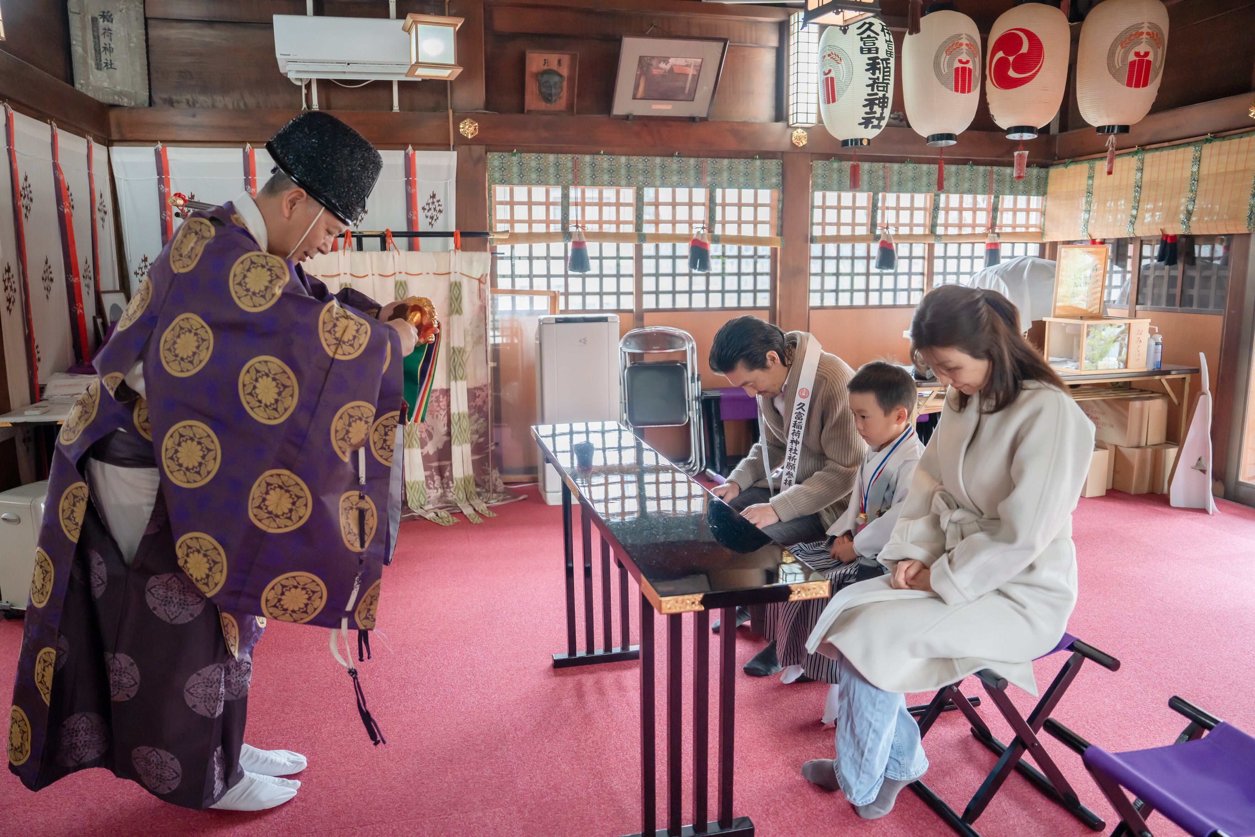 ご祈祷中の撮影も可能です