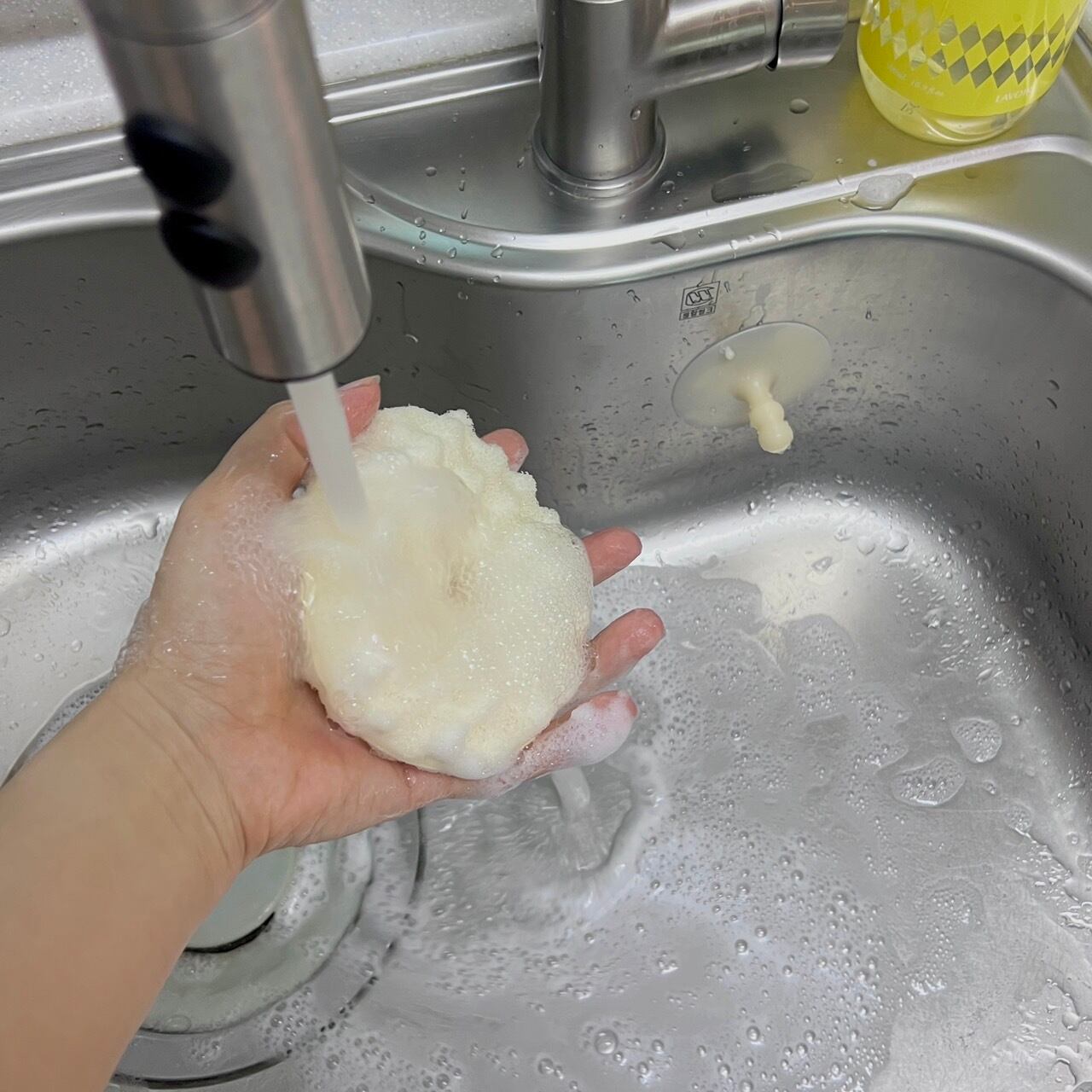 穴が大きいので、泡切れもgood