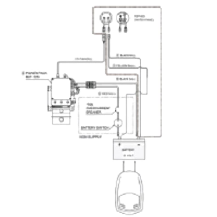 POWER PACK　スイッチ取付配線図