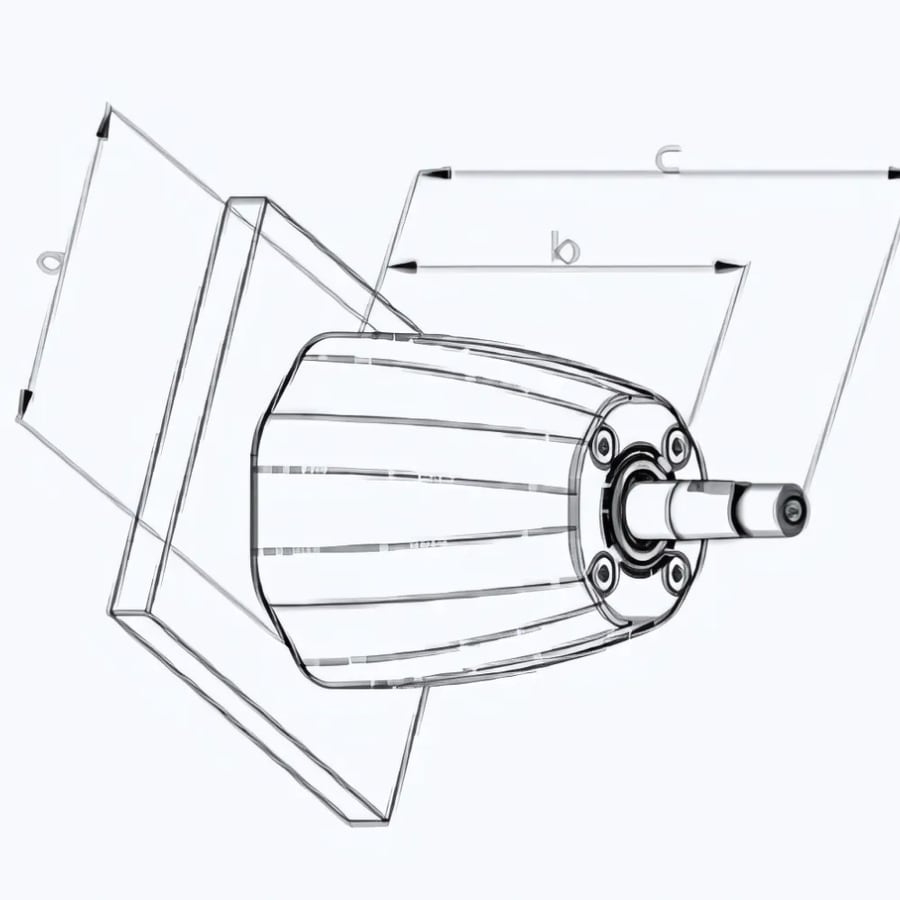 寸法：a=114.5 b=111 c=171