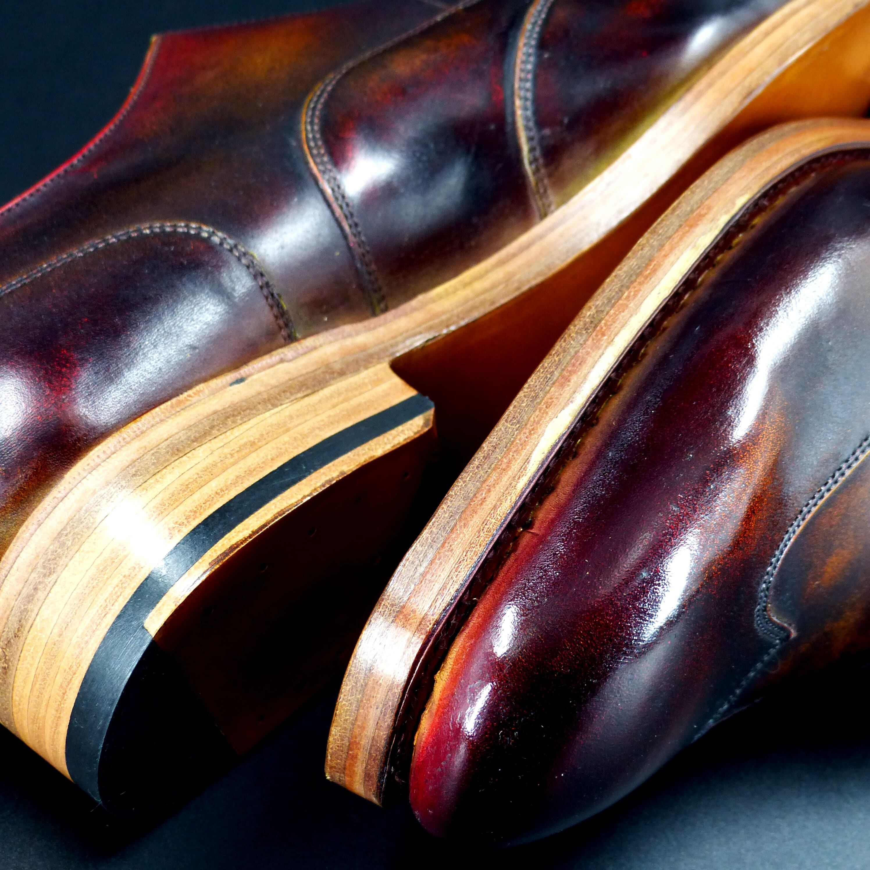 磨き抜かれた美コバのＷレザーソール