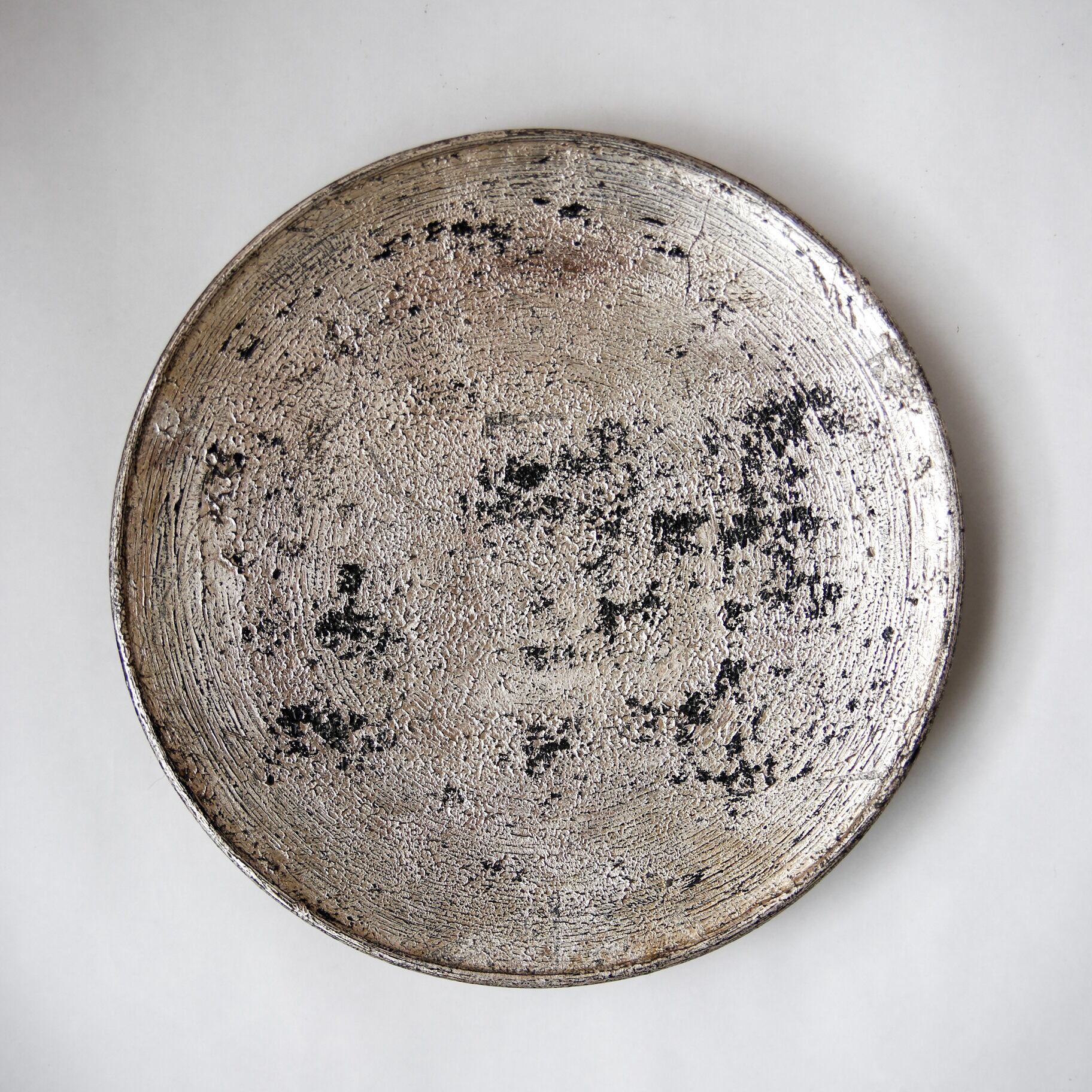 眞島 拓 - 銀箔錆漆 9寸皿 - TYPE : G (made in Japan) | Et cetera