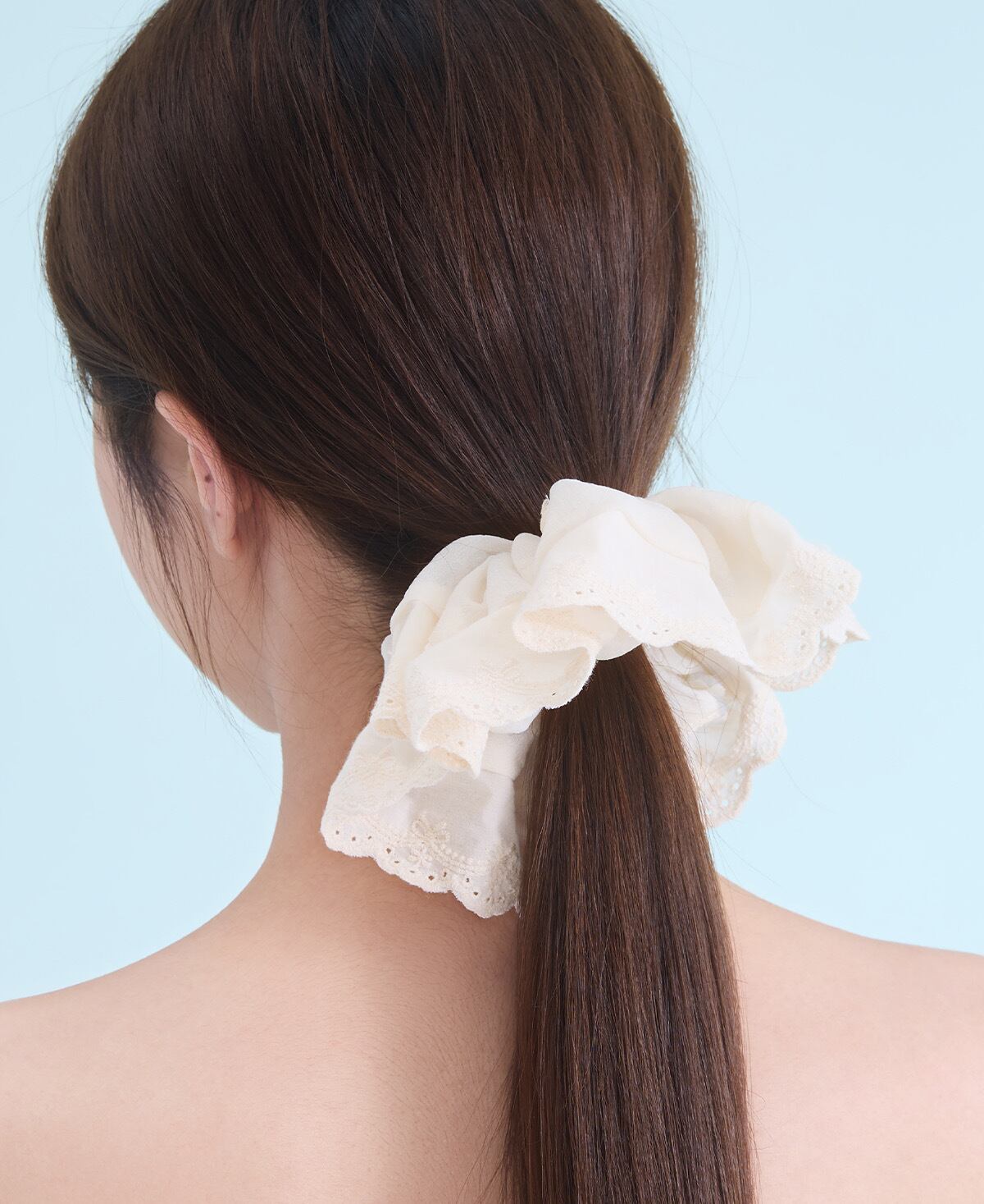 ヘアゴム かわいい カラフル ホワイト シュシュ | FANCY