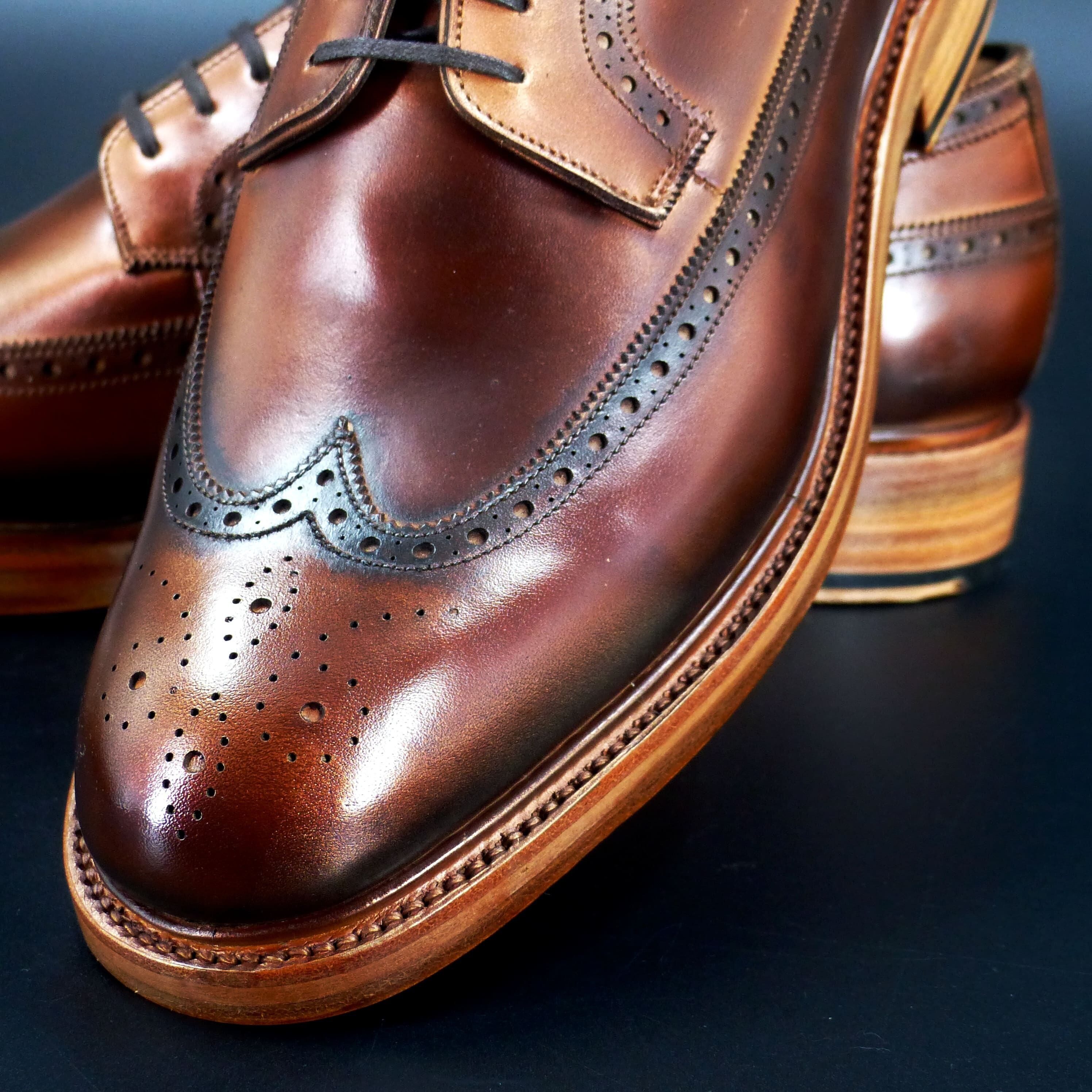 迫力のレザーストームウェルト