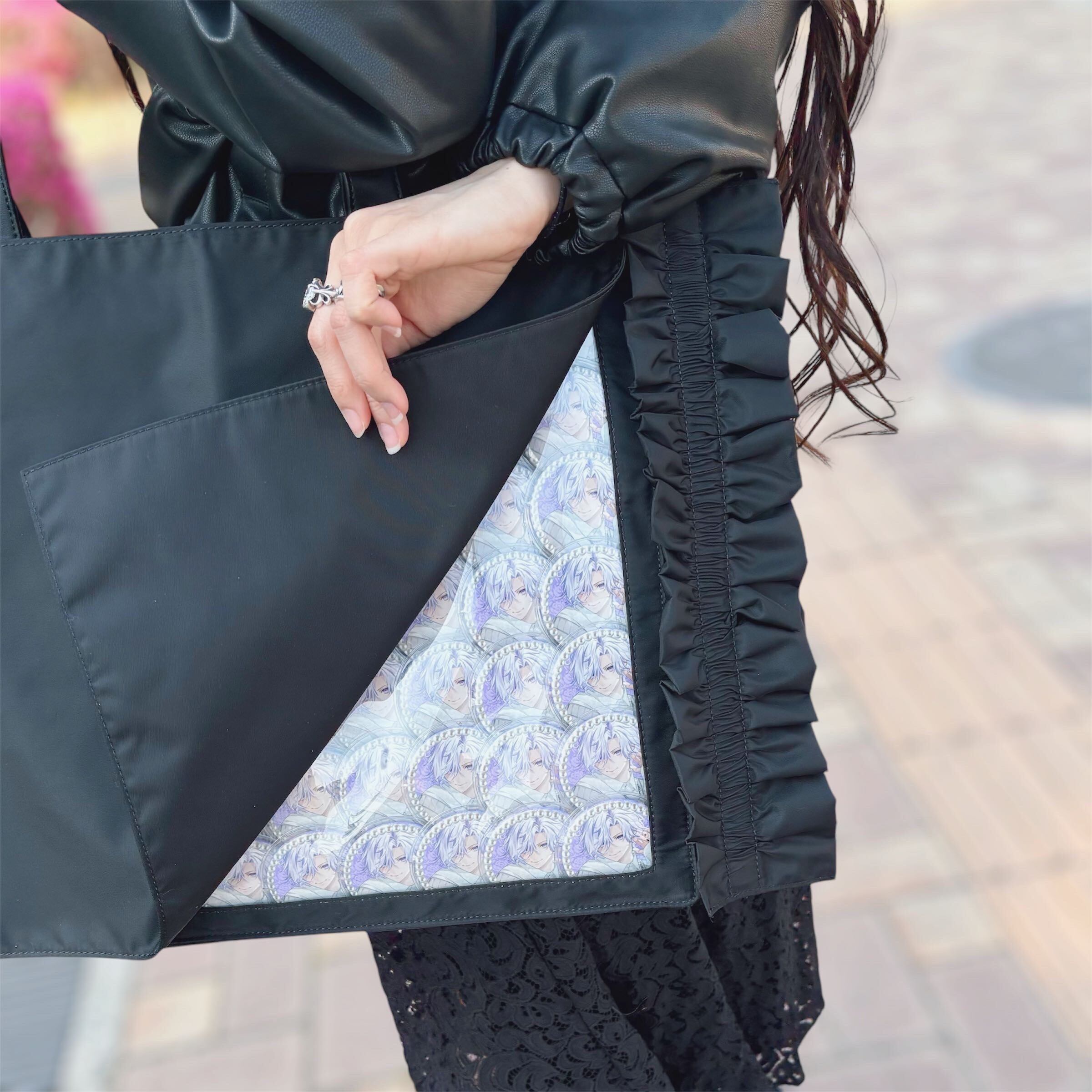 デコレーション面に隠シートを付けた状態