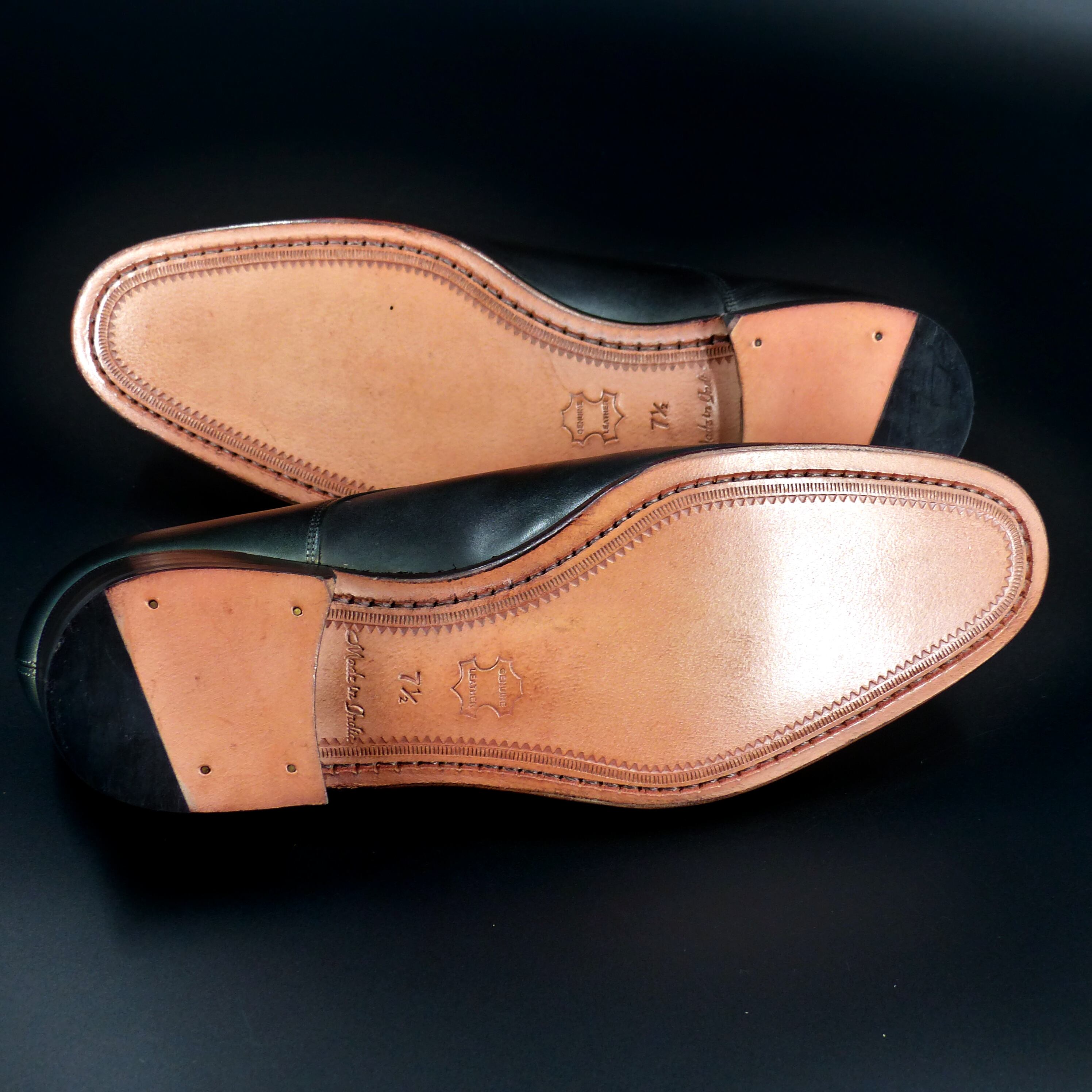 きめの細かい天然レザーソール