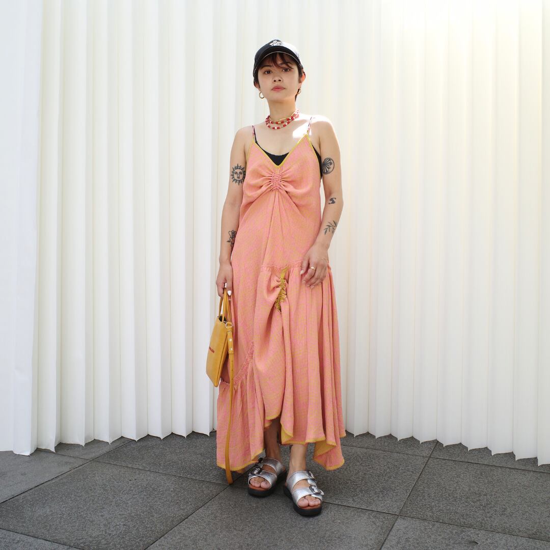 Model: 155cm/Size: SHORT/Color: Amber Yellow