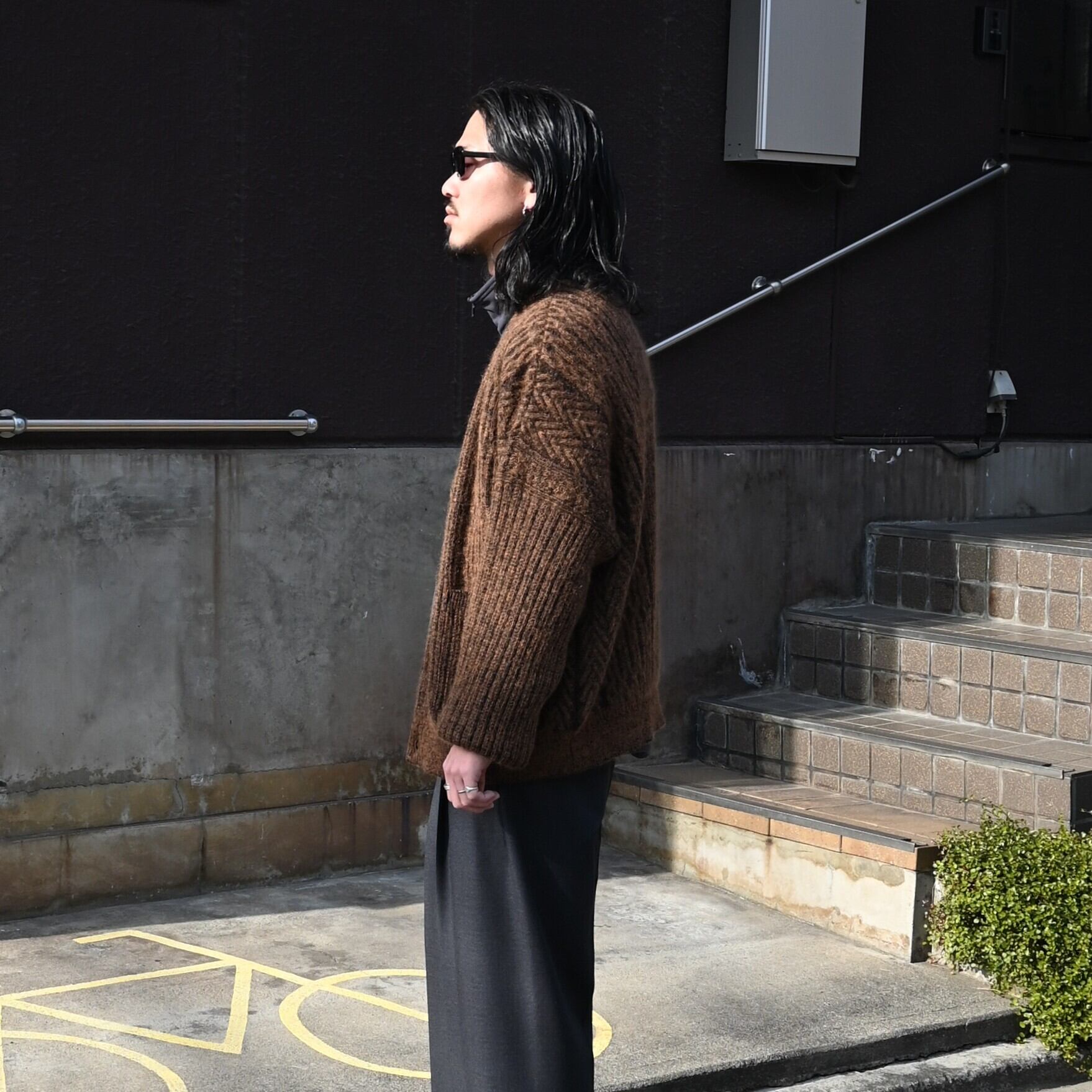 YASHIKI / Sekkei mohair Cardigan | GANKO