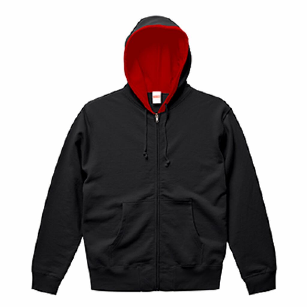 こちらの商品は、フードの内側のみ【赤色】の商品になります。色の対比がきれいな商品です。