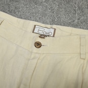BOHIO linen 2tuck slacks shorts