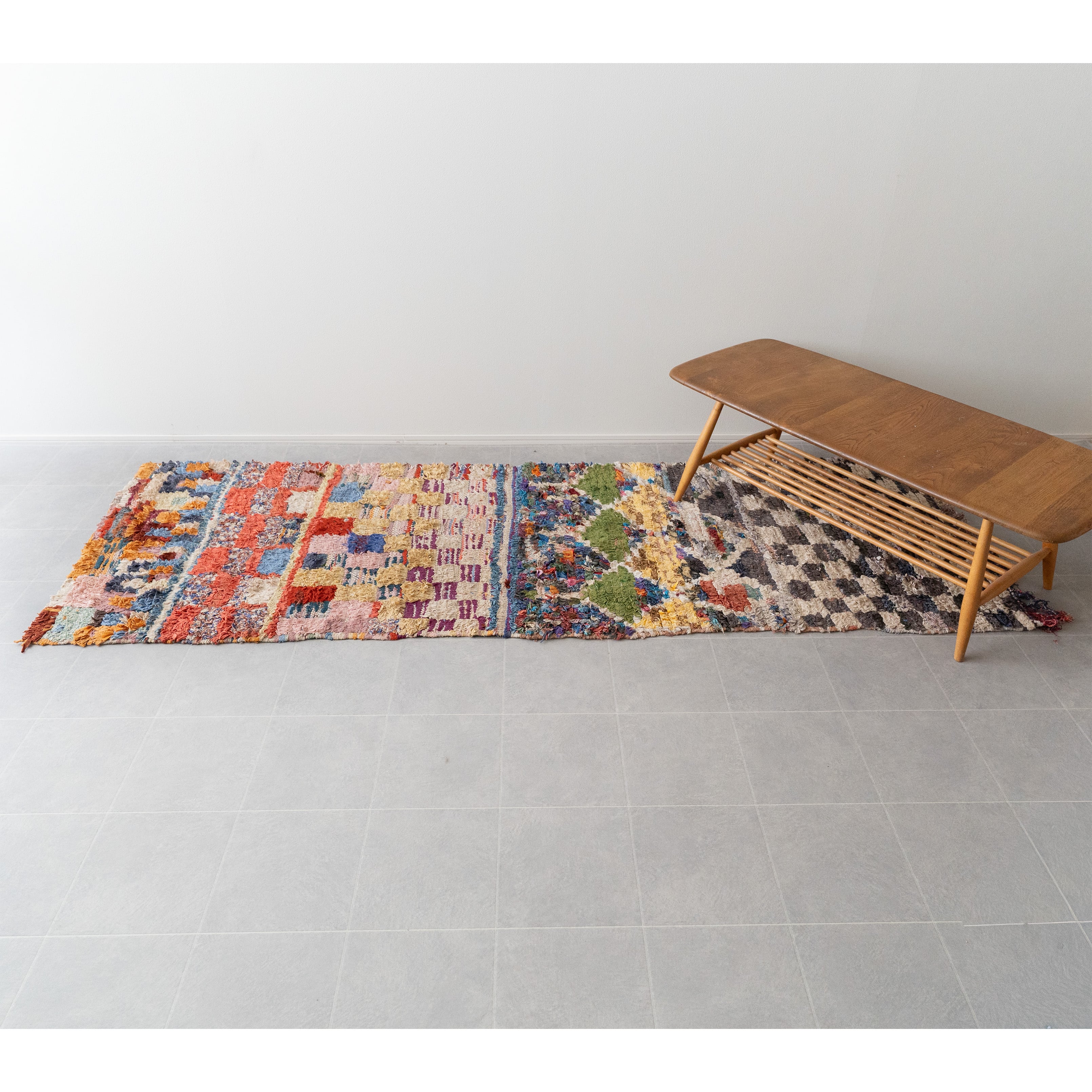 【Vintage】モロッコ・ヴィンテージラグ BC-3 "80cm×235cm"