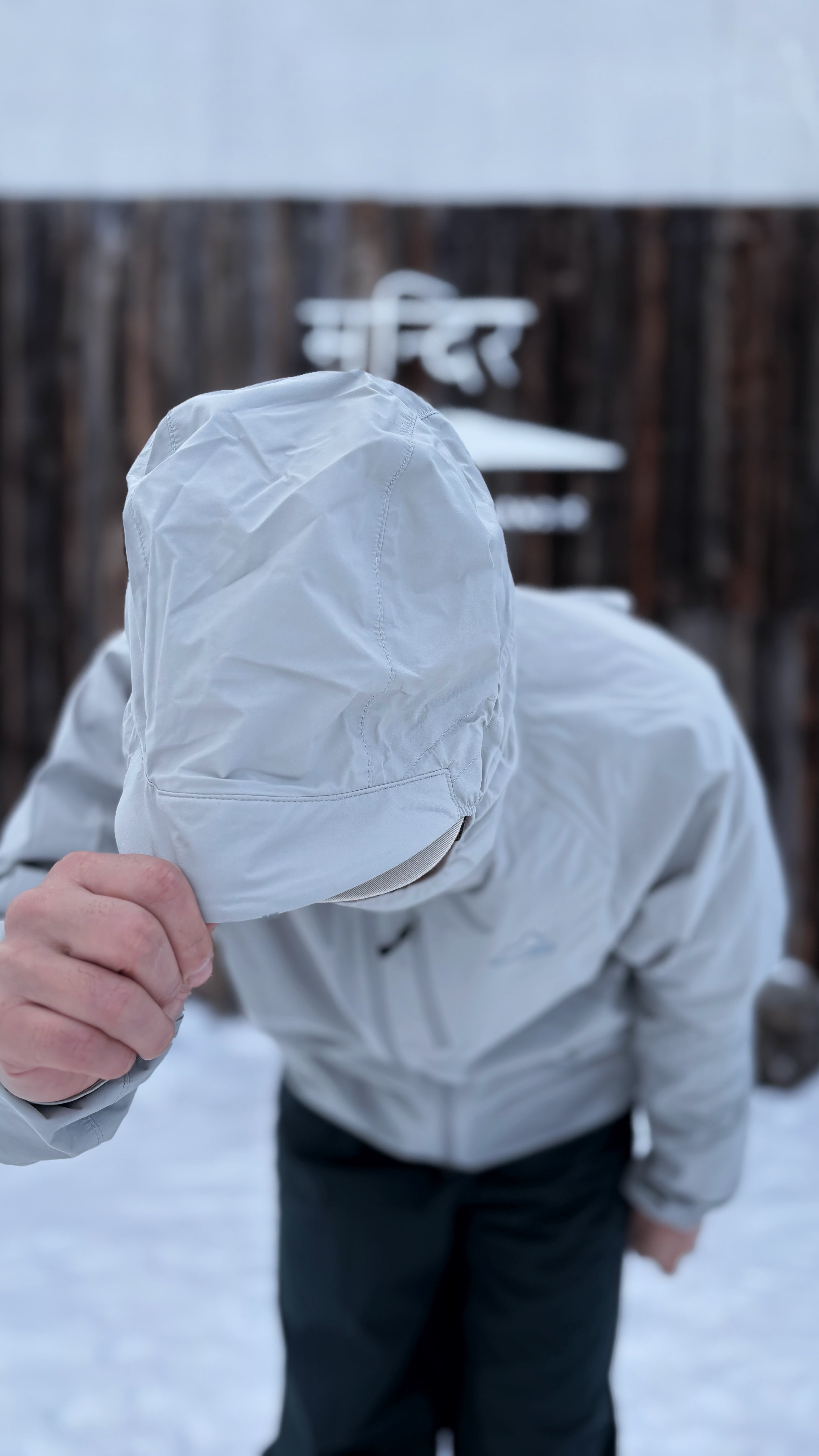 milestone（マイルストーン） UP-SWING Rain Hoody アイスグレー