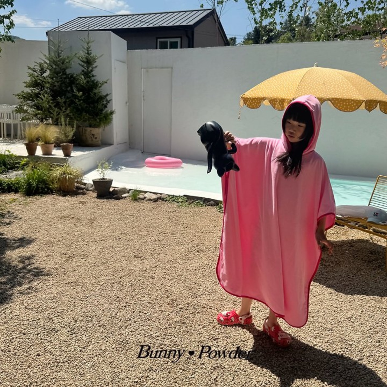[Bunny Powder] (Feature) Love Hood Gown (M) / [버니파우더] (기획)러브후드가운 (M)