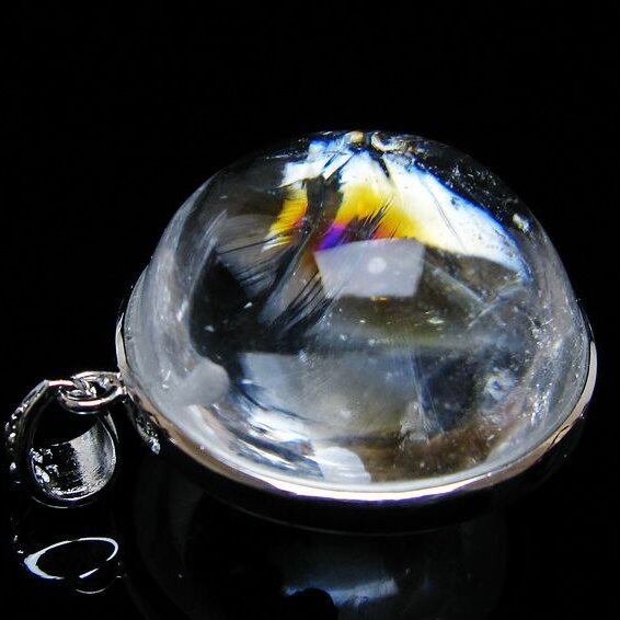 アイリスクォーツ 水晶 ペンダント 虹入り 一点物 おまかせ便 112-12417