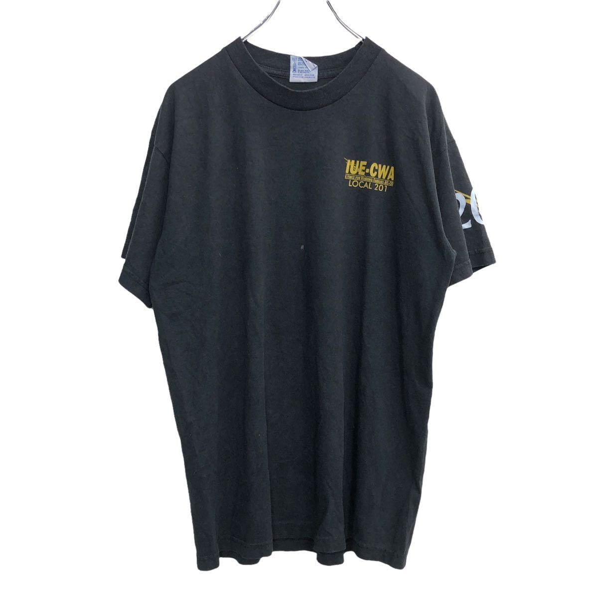 BAYSIDE'S 半袖 プリントTシャツ Lサイズ ブラック 古着卸 アメリカ仕