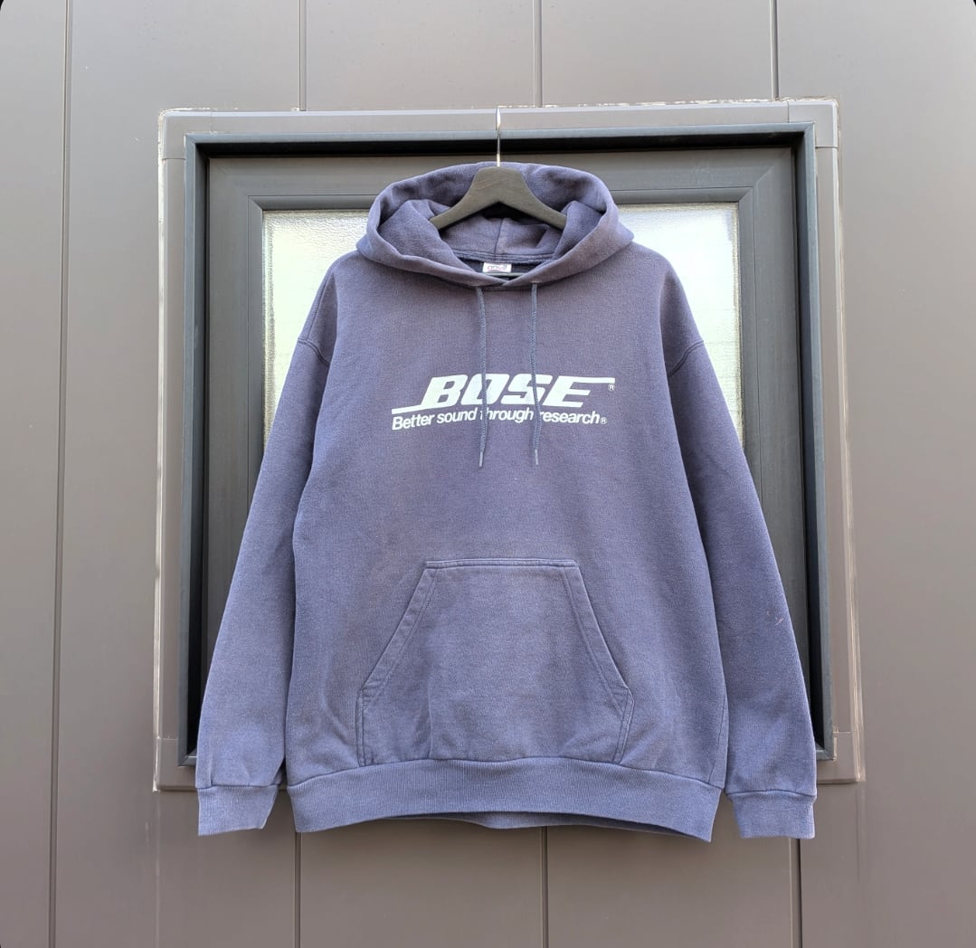 nice fade!! 90s BOSE sound system logo sweat foody 小岩店