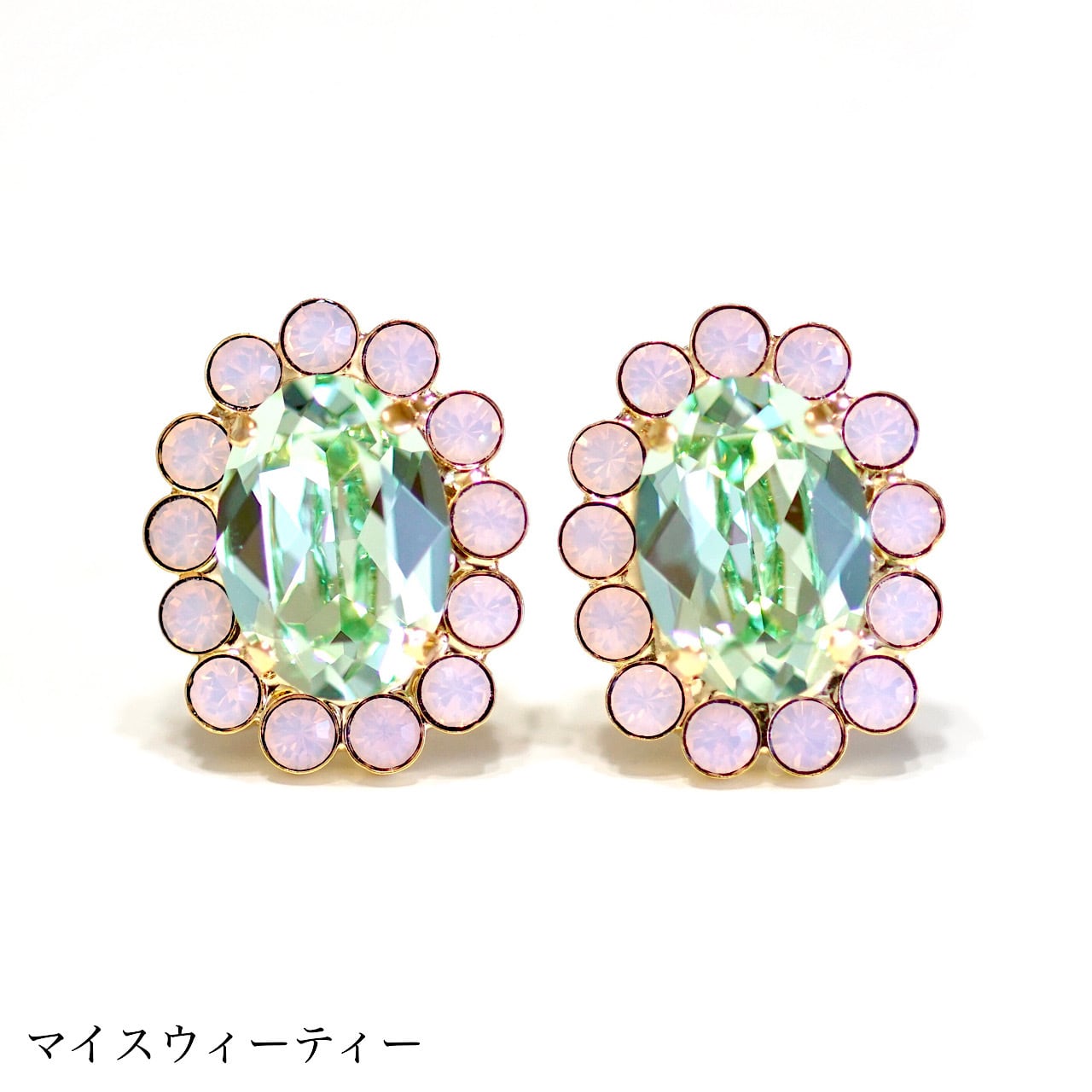 エイプリルキャンディ オーバルピアス | MAKI NUMOTO (マキ ヌモト