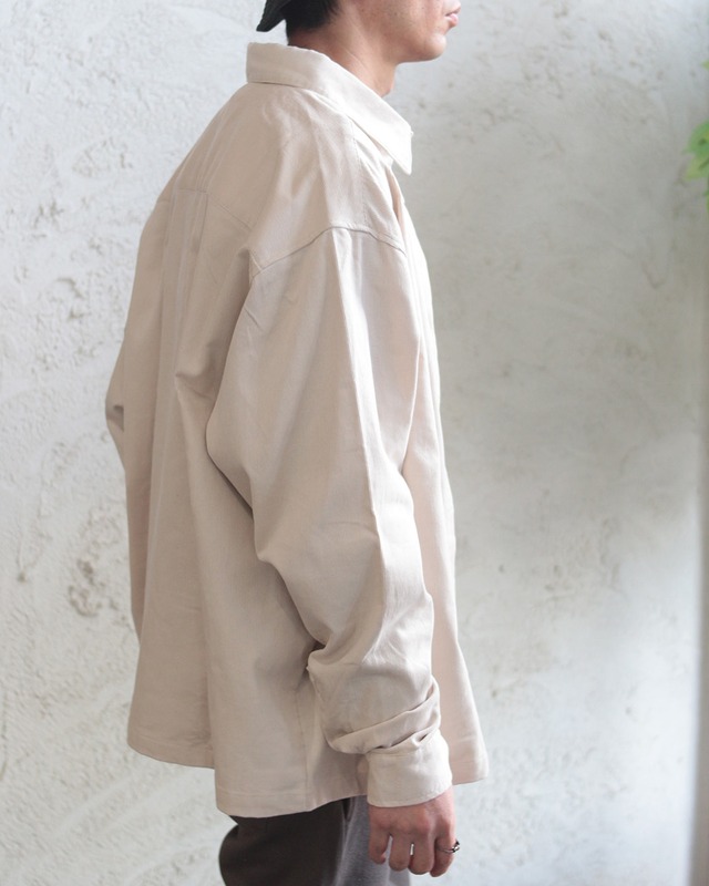 【TMDL】ボックスシルエット 比翼コーデュロイシャツ　(250943)