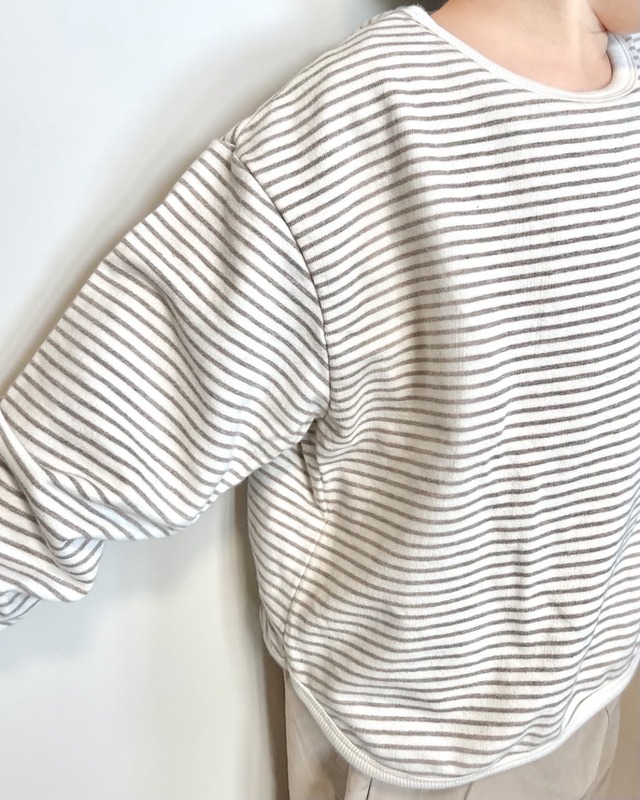 《即納》送料無料【Bella bambina】Balloon Stripe Tee