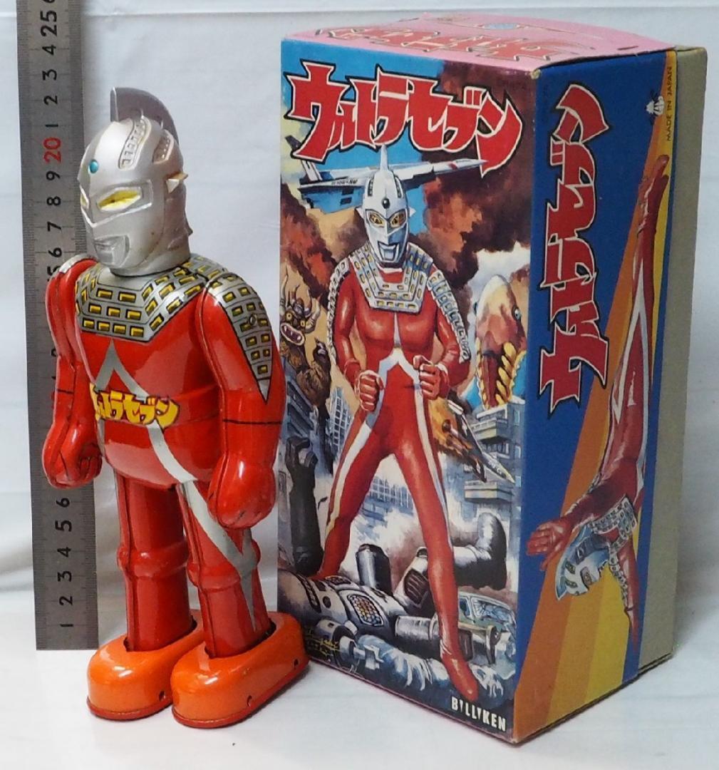 ビリケン【七色仮面】復刻ブリキ ゼンマイ歩行TIN TOY BILLIKEN箱付