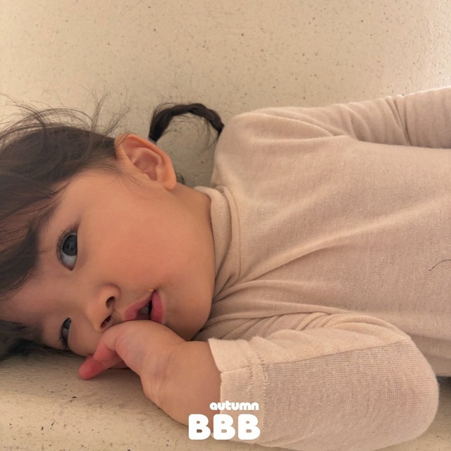 《予約》送料無料【Bella bambina】Solid Mock Neck Tee